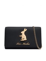 LOVE MOSCHINO Torebka JC4281PP0PKW0000 Czarny. Czarne torebki do ręki damskie Love Moschino, bez wzorów, ze skóry, bez dodatków. Za 729.99 zł.