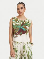 ACCESS FASHION Top 63-2078-0250 Kremowy Regular Fit. Białe topy damskie ACCESS FASHION, l, bez wzorów, z bawełny, bez kołnierzyka, bez ramiączek. Za 349.99 zł.