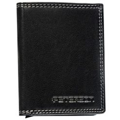 Portfel męski Peterson PTN G372-GKA czarny. Czarne portfele męskie Peterson, bez wzorów. Za 74.99 zł.
