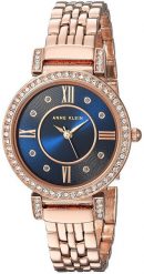 Zegarek damski Anne Klein AK-2928NVRG różowe złoto. Czerwone zegarki damskie Anne Klein, złote. Za 463.00 zł.