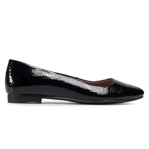 Baleriny Maciejka. Czarne balerinki damskie Maciejka, bez wzorów, bez obcasa, bez zapięcia. Za 199.99 zł.