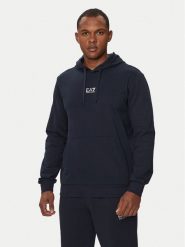 EA7 Emporio Armani Bluza 8NPM32 PJVRZ 0562 Granatowy Regular Fit. Niebieskie bluzy męskie EA7 Emporio Armani, m, bez wzorów, z bawełny, bez ramiączek, bez kaptura. Za 309.99 zł.