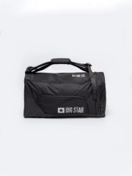 Torba unisex sportowa czarna RR574096 906. Czarne torby podróżne damskie BIG STAR, bez wzorów, na ramię. Za 189.99 zł.