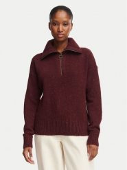 Barbour Sweter Lavensdale LKN1579RE97 Bordowy Relaxed Fit. Czerwone swetry nierozpinane damskie Barbour, bez wzorów, z wełny, bez kołnierzyka, bez ramiączek. Za 724.99 zł.