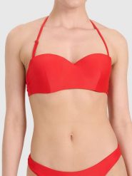 Góra od bikini damska 4F 4FWSS26UBKTF086. Czarne stroje kąpielowe damskie 4F, s, bez wzorów, z elastanu. Za 69.99 zł.
