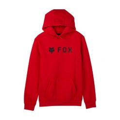 Bluza z kapturem męska Fox Absolute Fleece Po. Czerwone bluzy męskie FOX, m, bez wzorów, casualowe, bez ramiączek, z kapturem. Za 249.99 zł.