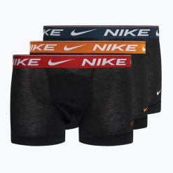 Bokserki męskie Nike Dri-FIT Ultra Comfort Trunk 3 pary. Czarne bokserki męskie Nike, bez wzorów. Za 169.99 zł.