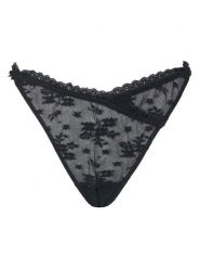 Hunkemöller Stringi Darcy 302365 Czarny. Czarne majtki damskie Hunkemöller, z syntetyku. Za 69.99 zł.