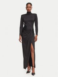 Rinascimento Sukienka wieczorowa CFC0020494002 Czarny Slim Fit. Czarne sukienki damskie Rinascimento, m, bez wzorów, z syntetyku, wizytowe, bez kołnierzyka, bez ramiączek. Za 734.99 zł.