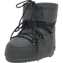 Buty MOON BOOT MB ICON LOW RUBBE Czarny. Czarne obuwie trekkingowe damskie Moon Boot, z syntetyku, bez zapięcia. Za 957.99 zł.