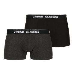 Bokserki Męskie (zestaw 2 Sztuk). Czarne bokserki męskie Urban Classics, bez wzorów. Za 67.99 zł.