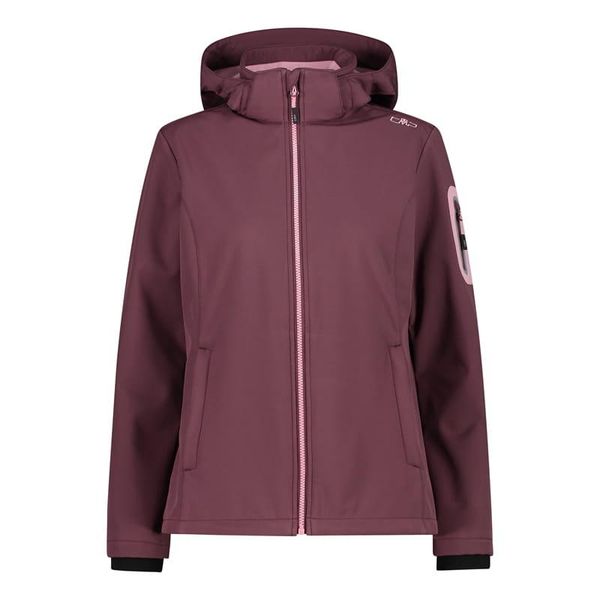 Kurtka damska turystyczna CMP 39A5006. Czerwone kurtki sportowe damskie CMP, xl, bez wzorów, bez ramiączek, bez kaptura, trekkingowe. W wyprzedaży za 293.99 zł.