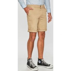 Trussardi Jeans - Szorty. Brązowe szorty męskie TRUSSARDI JEANS, bez wzorów, z bawełny, casualowe. W wyprzedaży za 239.90 zł.