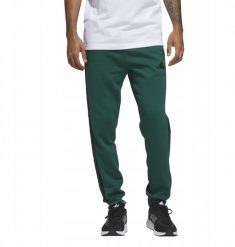 Spodnie męskie adidas Essentials 3-Stripes Fleece zielone JD1860 3XL. Zielone spodnie sportowe męskie Adidas, m, bez wzorów. Za 230.09 zł.