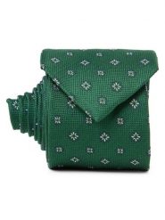 Andrew James Jedwabny krawat Mężczyźni zielony, ONE SIZE. Zielone krawaty i muchy Andrew James, bez wzorów, z jedwabiu, eleganckie. Za 179.95 zł.