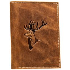 Portfel męski N4-CHM-DEER-BL brązowy. Brązowe portfele męskie Inny, bez wzorów, ze skóry. Za 59.00 zł.