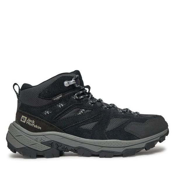 Trekkingi Jack Wolfskin. Szare botki męskie Jack Wolfskin, bez wzorów, bez obcasa, bez zapięcia. Za 579.99 zł.