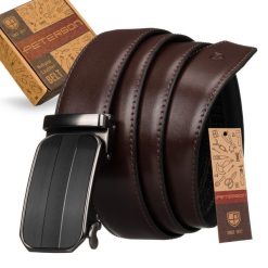 Pasek automatyczny Peterson 35 mm PTN AB35-03-PUL BRO brązowy. Brązowe paski męskie Peterson, ze skóry, eleganckie. Za 72.00 zł.