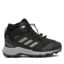 Trekkingi adidas. Czarne obuwie trekkingowe damskie Adidas, z gore-texu, bez zapięcia. Za 479.99 zł.
