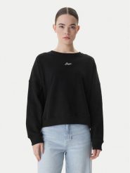 BOSS Bluza C_Ever 50554711 Czarny Oversize. Czarne bluzy damskie Boss, l, bez wzorów, z bawełny, bez ramiączek, bez kaptura. Za 549.99 zł.