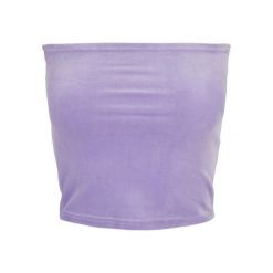 Damski tank top Urban Classics velvet tube(GT). Niebieskie topy damskie Urban Classics, bez wzorów, bez kołnierzyka, bez ramiączek. Za 142.00 zł.