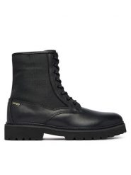 HUGO Trapery Draven 50573034 Czarny. Czarne buty zimowe męskie Hugo, bez wzorów, ze skóry, bez obcasa, bez zapięcia. Za 949.99 zł.