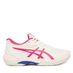 Buty do tenisa Asics. Szare obuwie sportowe damskie Asics, bez wzorów, bez zapięcia, tenisowe. Za 339.99 zł.