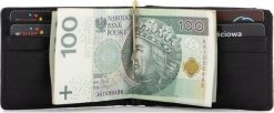 Belveder Portfel Męski Slim z Klipsem Czarny BW58. Czarne portfele męskie Belveder, bez wzorów. Za 119.90 zł.