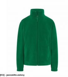 JHK - Bluza polarowa damska, taliowana, z suwakiem i dwoma zapinanymi kieszeniami jasnożółto-zielony XS. Zielone bluzy damskie JHK, xs, bez wzorów, z polaru, bez ramiączek, bez kaptura. Za 54.92 zł.
