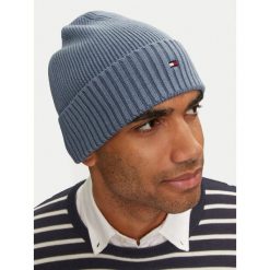 Czapka Tommy Hilfiger. Niebieskie czapki męskie Tommy Hilfiger, na zimę, bez wzorów. Za 169.99 zł.