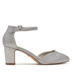 Czółenka Tamaris. Szare czółenka damskie Tamaris, bez wzorów, bez obcasa, bez zapięcia. Za 219.99 zł.