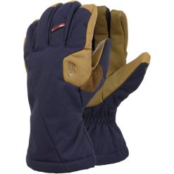 Rękawiczki wodoodporne Mountain Equipment Guide Glove. Niebieskie rękawiczki męskie MOUNTAIN EQUIPMENT, na zimę, bez wzorów, z materiału. Za 395.95 zł.