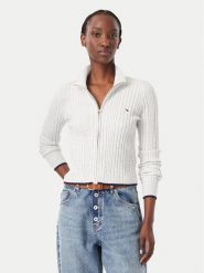 Tommy Jeans Kardigan DW0DW23355 Szary Slim Fit. Szare kardigany damskie Tommy Jeans, m, bez wzorów, z jeansu, bez kołnierzyka. Za 449.99 zł.