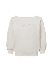 BOSS Orange Bluza - Emay Kobiety Bawełna biały, S. Białe bluzy damskie BOSS Orange, s, bez wzorów, z bawełny, eleganckie, bez ramiączek, bez kaptura. Za 479.95 zł.
