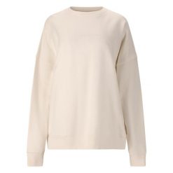 Oversized bluza z okrągłym dekoltem dla kobiet Athlecia Gidon. Szare bluzy damskie Athlecia, bez wzorów, sportowe, bez ramiączek, bez kaptura. Za 222.00 zł.