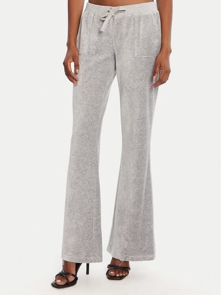 Juicy Couture Spodnie dresowe Caisa JCSEBJ008 Szary Slim Fit. Szare spodnie dresowe damskie Juicy Couture, bez wzorów, z bawełny. Za 259.99 zł.