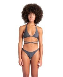 Strój kąpielowy damski dwuczęściowy bikini na basen plażę Arena Tech Wool. Szare stroje kąpielowe damskie ARENA, s, bez wzorów, z elastanu. Za 61.98 zł.
