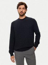 Armani Exchange Sweter 6DZM1R ZM4DZ 1510 Granatowy Regular Fit. Niebieskie swetry męskie Armani Exchange, l, bez wzorów, z wiskozy, bez kołnierzyka, bez ramiączek. Za 399.99 zł.