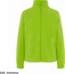 JHK FLRL300 - Bluza polarowa damska, taliowana, z suwakiem i dwoma zapinanymi kieszeniami - limonkowy M. Bluzy damskie JHK, m, bez wzorów, z polaru, bez ramiączek, bez kaptura. Za 58.74 zł.