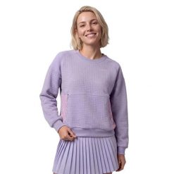 Damska bluza do gry w padla Padel Siroko Chiquita-W Lavender. Niebieskie bluzy damskie SIROKO, xs, bez wzorów, z materiału, bez ramiączek, bez kaptura. Za 216.00 zł.