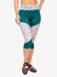 Legginsy wspinaczkowe damskie Ocun Rhea 3/4 Leggings. Zielone legginsy damskie Ocun, bez wzorów, z elastanu. Za 115.49 zł.