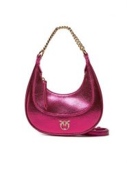 PINKO Torebka Brioche Hobo Mini AI 24-25 PLTT 101433 A204 Różowy. Czerwone listonoszki damskie Pinko, bez wzorów, ze skóry, bez dodatków. Za 849.99 zł.
