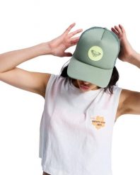 Czapka Trucker dla Kobiety BRIGHTER DAY Zielony. Zielone czapki damskie Roxy, bez wzorów, z poliesteru. Za 119.99 zł.
