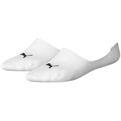 Skarpety Puma Footie 2P białe 906245 02/1410110013. Białe skarpetki damskie Puma, bez wzorów. Za 64.35 zł.