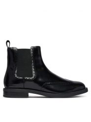 Tommy Hilfiger Sztyblety Lth Abrasivato Brogue Chelsea FM0FM06079 Czarny. Czarne botki męskie Tommy Hilfiger, bez wzorów, ze skóry, bez obcasa, bez zapięcia. Za 749.99 zł.