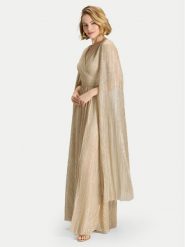 Swing Sukienka wieczorowa 5AK09700 Złoty Regular Fit. Żółte sukienki damskie Swing, bez wzorów, z syntetyku, wizytowe, bez kołnierzyka, bez ramiączek. Za 1,249.00 zł.