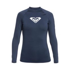 Koszulka do pływania damska ROXY Whole Hearted. Niebieskie bikini Roxy, bez wzorów, z elastanu. Za 149.99 zł.