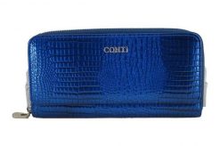 Portfel skórzany CONTI granatowy 111-A-4. Niebieskie portfele damskie ze skóry. Za 159.99 zł.