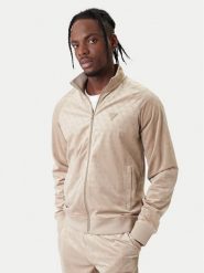 Guess Bluza Z6RQ01 KD612 Beżowy Regular Fit. Brązowe bluzy męskie Guess, m, z aplikacjami, z syntetyku, bez ramiączek, bez kaptura. Za 439.99 zł.