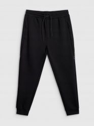 4f Spodnie dresowe 4F Męskie joggery czarne S. Czarne spodnie sportowe męskie 4F, m, bez wzorów, z dresówki. Za 106.95 zł.